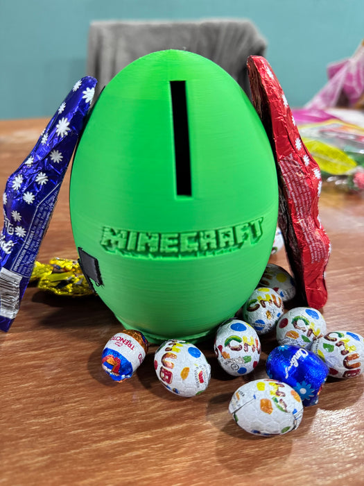 Canasta + Alcancía Minecraft