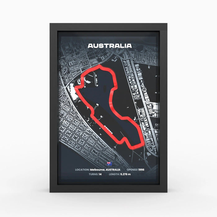 Poster 3D de las pistas de Formula 1
