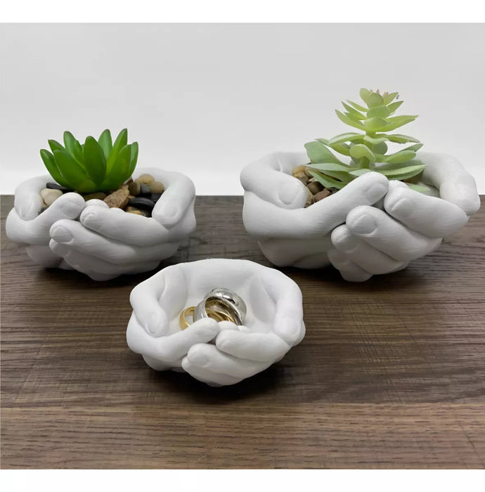 Porta Objetos O Maceta Modelo Manos