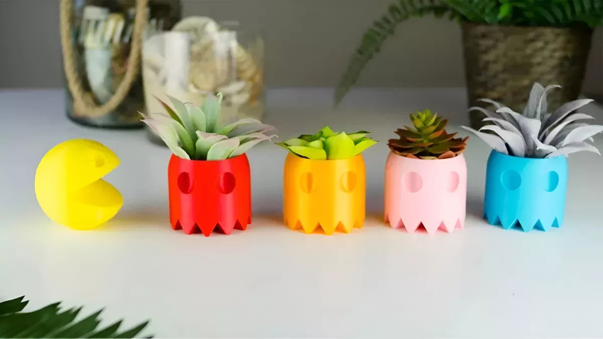 Maceta Para Suculentas O Cactus Modelo Pac Man