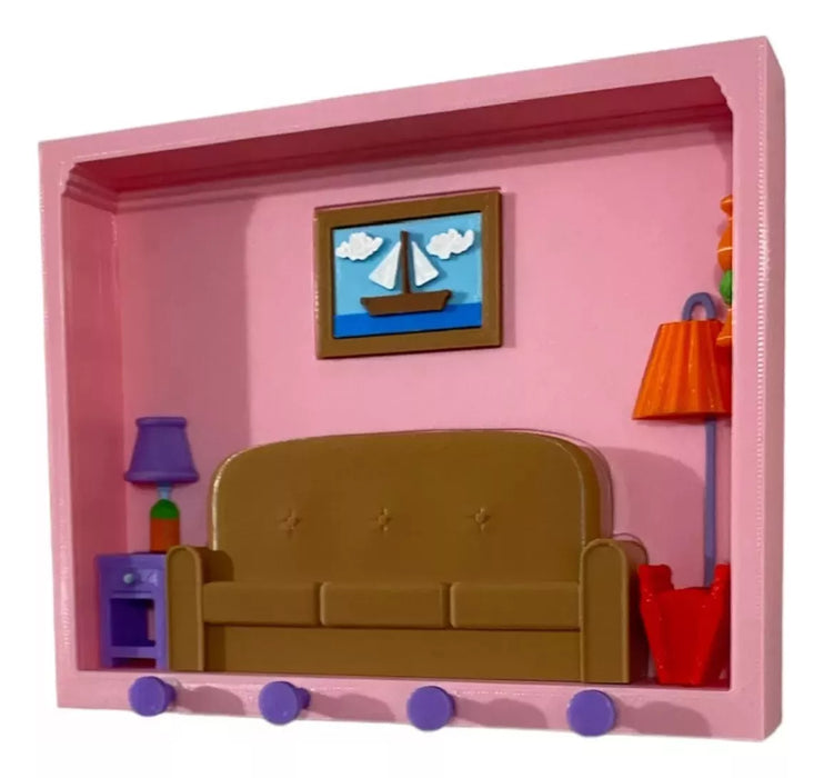 Cuadro Porta Llaves Los Simpson