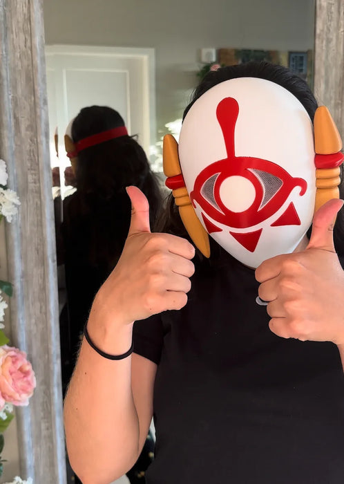 Mascara Tematica The Legend Of Zelda, Del Clan Yiga Blanco