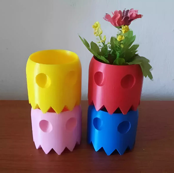 Maceta Para Suculentas O Cactus Modelo Pac Man