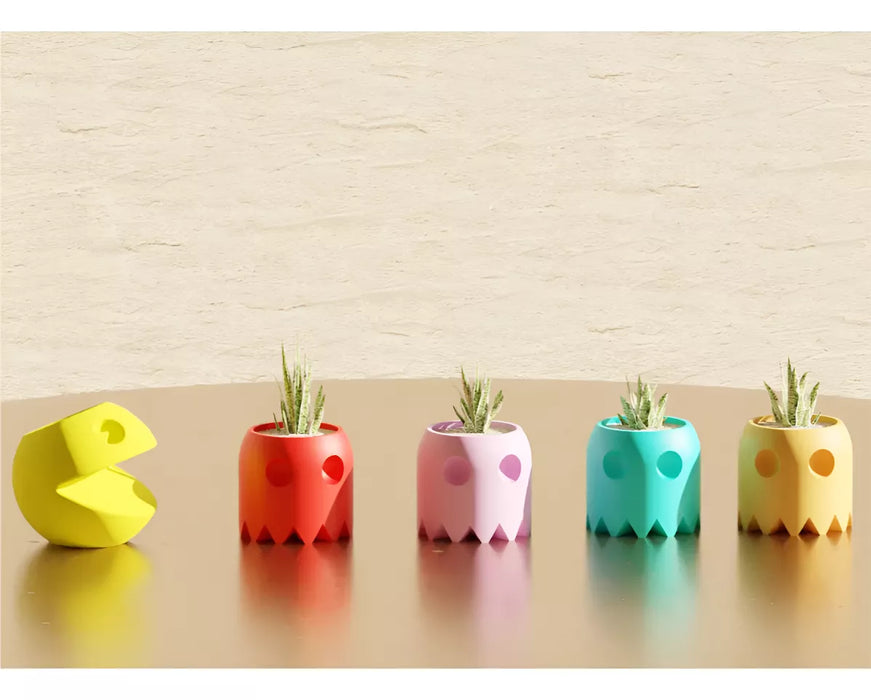 Maceta Para Suculentas O Cactus Modelo Pac Man