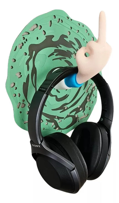 Soporte De Audifonos Rick And Morty Portal