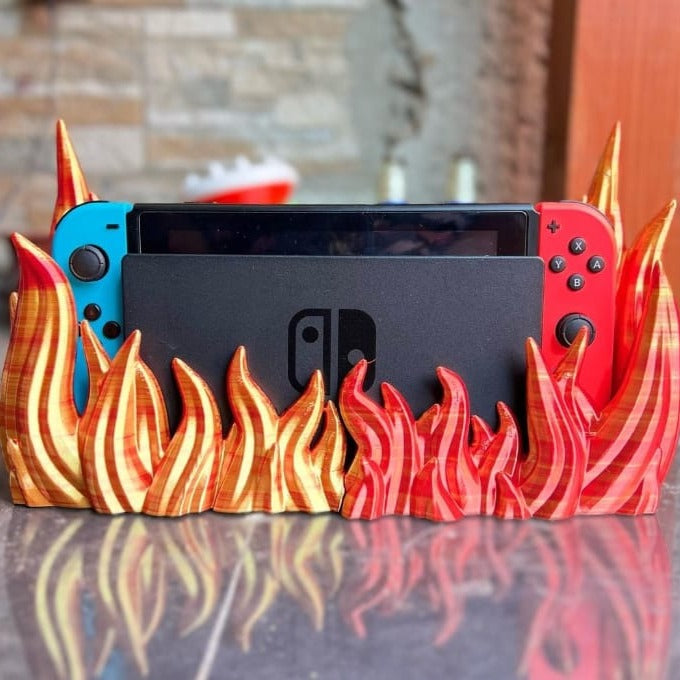 Deco Dock Nintendo Switch Modelo Fuego