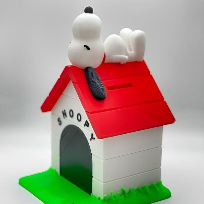 Alcancía Snoopy Modelo Dormido