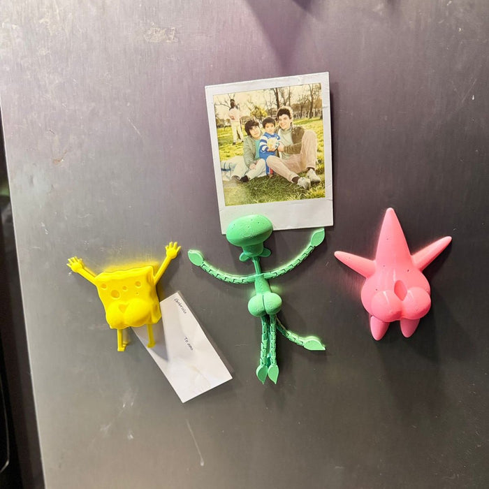 Pack Imanes Fondo de Bikini (Bob, Patricio y Calamardo )