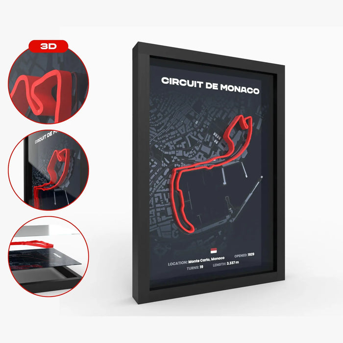 Poster 3D de las pistas de Formula 1