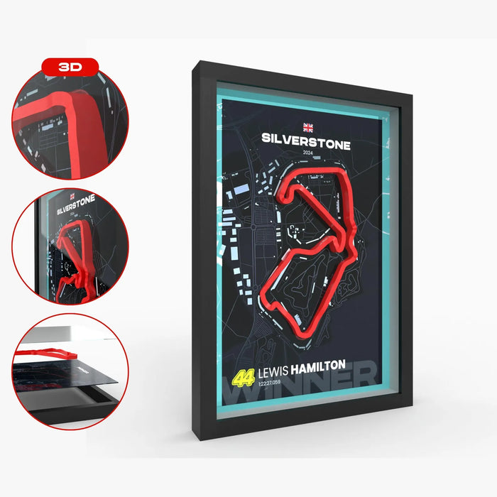 Poster 3D de las pistas de Formula 1