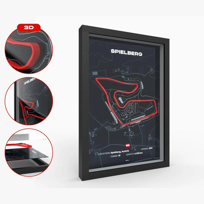 Poster 3D de las pistas de Formula 1