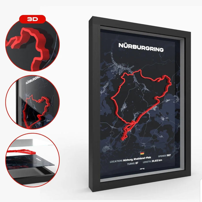 Poster 3D de las pistas de Formula 1