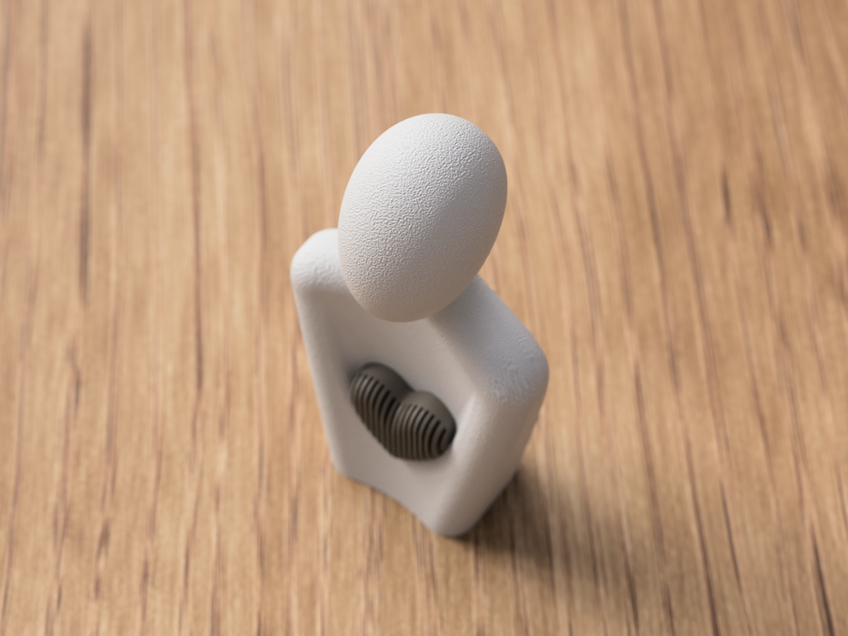 Figura Día de la Madre 3D – Escultura Moderna con Corazón
