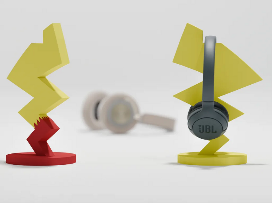 Soporte para audifonos Cola Pikachu impreso en 3D Chile - Figura decorativa personalizada impresa en 3D