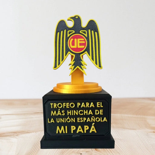 Trofeo Unión Española día del Papá impreso en 3D Chile - Figura decorativa personalizada impresa en 3D