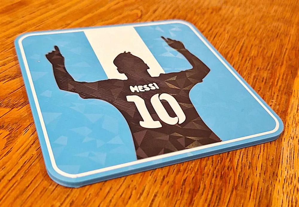 Set de 4 Posa vasos Messi Campeon