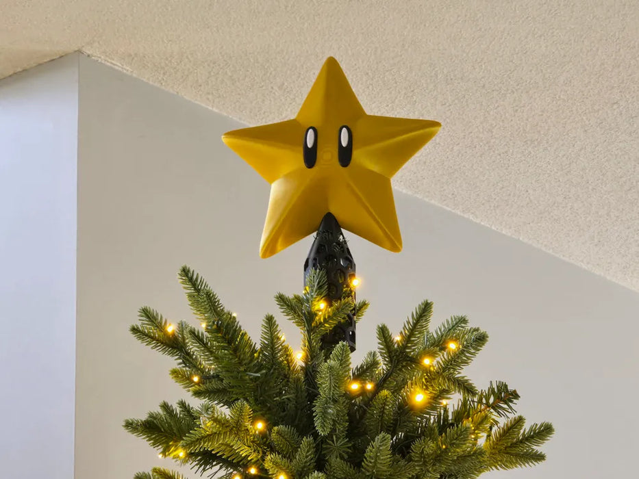 Adorno navideño para árbol de Navidad con estrella de Mario 64 impreso en 3D Chile - Figura decorativa personalizada impresa en 3D