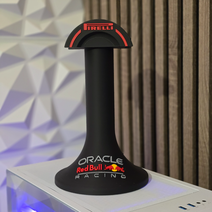 Soporte para auriculares con el logotipo del equipo de Fórmula 1