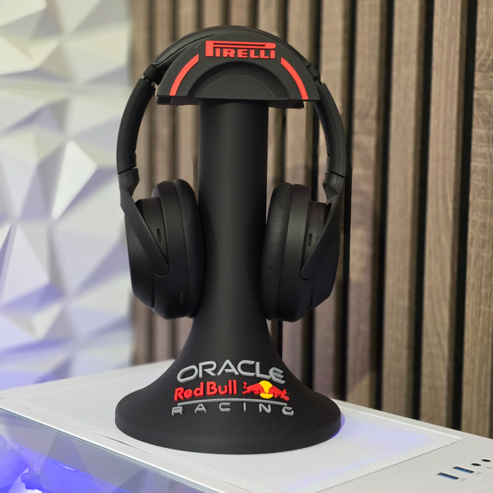 Soporte para auriculares con el logotipo del equipo de Fórmula 1