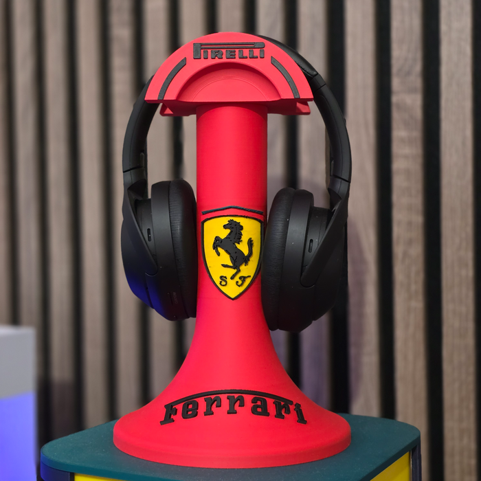 Soporte para auriculares con el logotipo del equipo de Fórmula 1