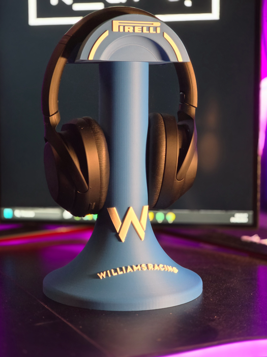 Soporte para auriculares con el logotipo del equipo de Fórmula 1