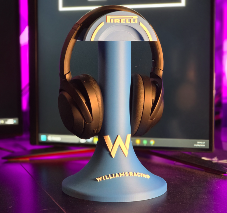 Soporte para auriculares con el logotipo del equipo de Fórmula 1