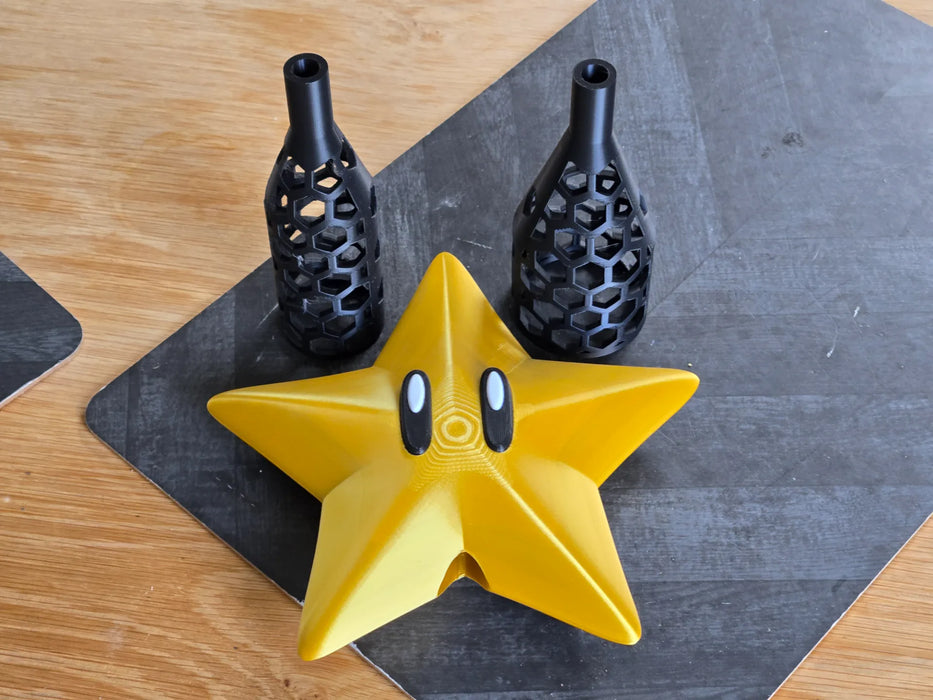 Adorno navideño para árbol de Navidad con estrella de Mario 64 impreso en 3D Chile - Figura decorativa personalizada impresa en 3D