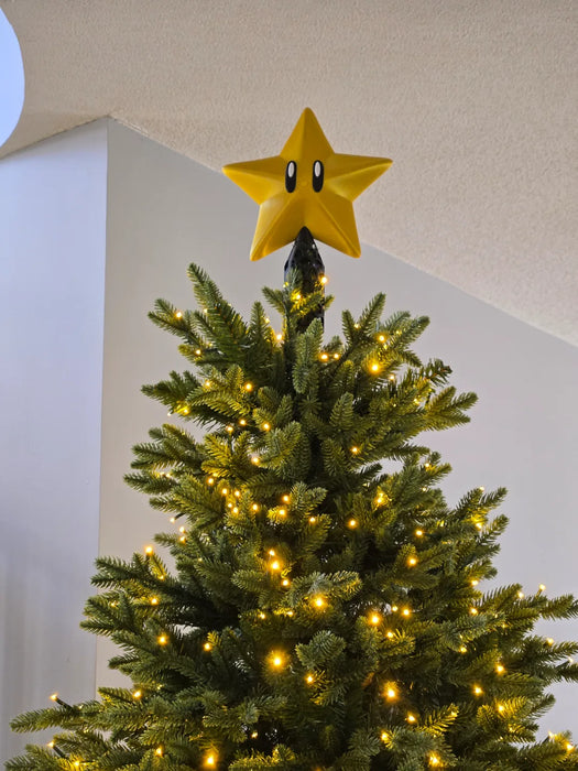 Adorno navideño para árbol de Navidad con estrella de Mario 64 impreso en 3D Chile - Figura decorativa personalizada impresa en 3D