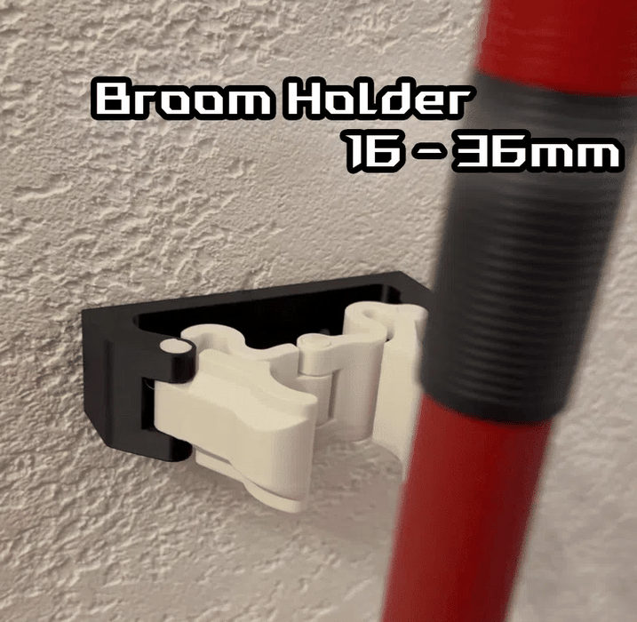 Soporte para Escoba – Gancho Ajustable de Pared