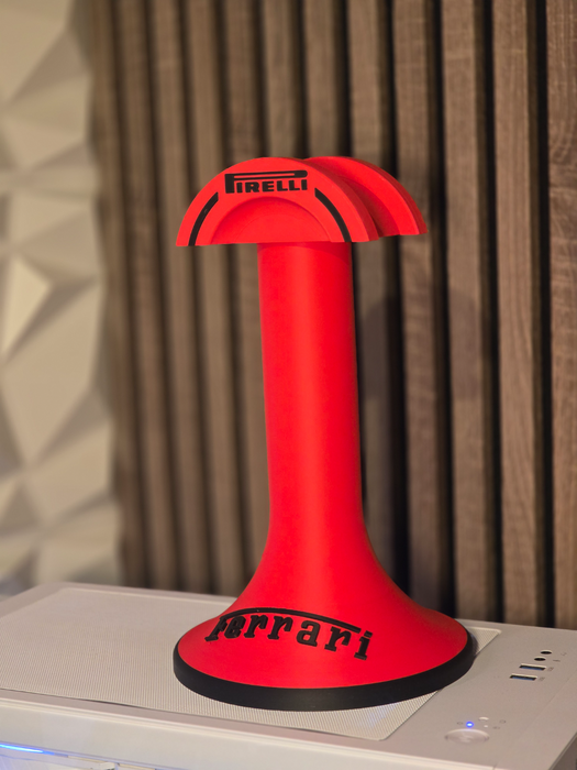 Soporte para auriculares con el logotipo del equipo de Fórmula 1