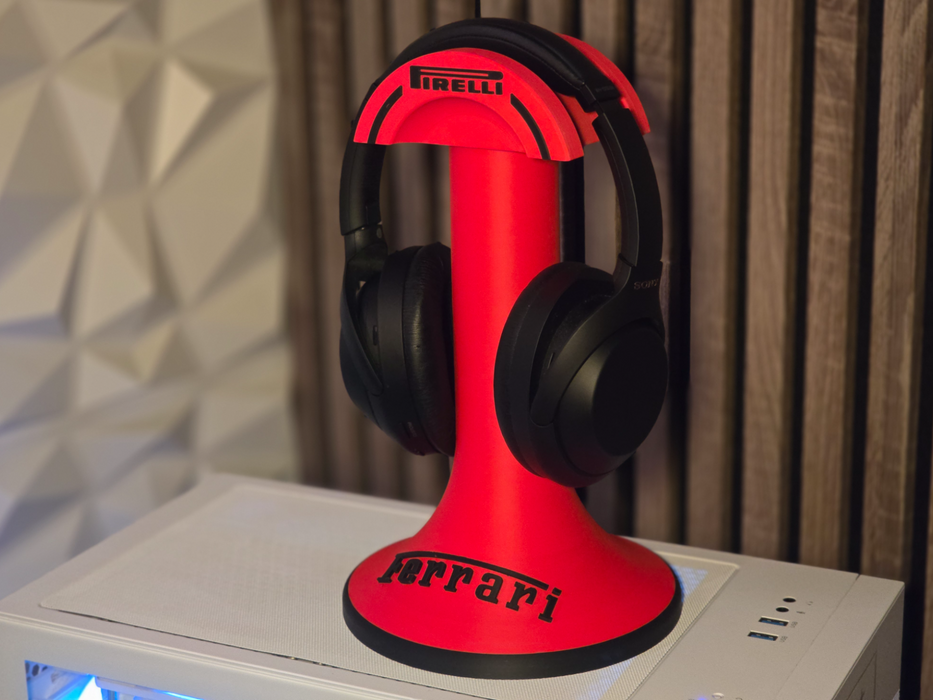 Soporte para auriculares con el logotipo del equipo de Fórmula 1
