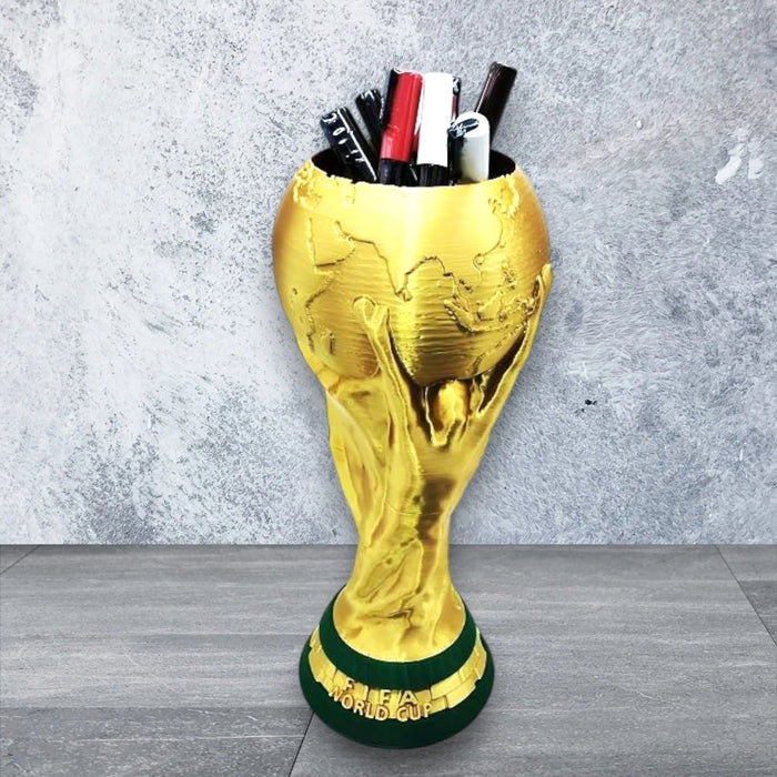 Copa Del Mundo Porta Lápices O Maceta impreso en 3D Chile - Figura decorativa personalizada impresa en 3D