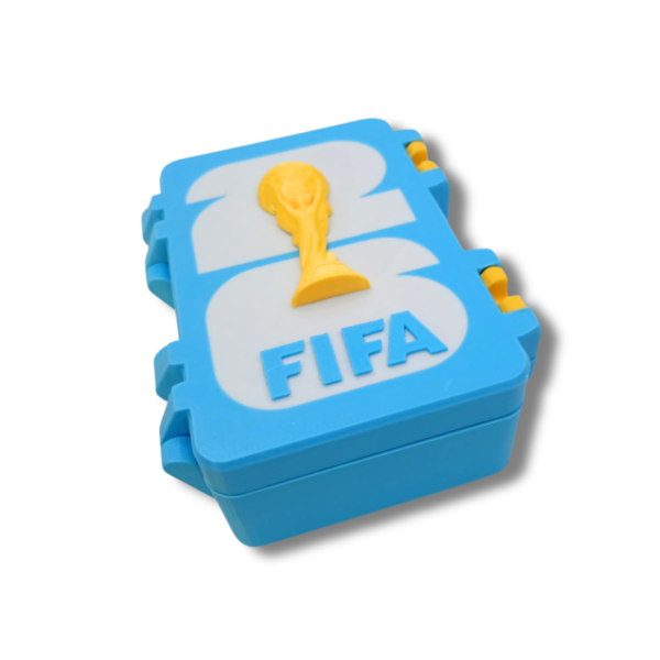 ( OFERTA CYBER)Caja De Figuritas Mundial Fifa 2026 Organizador Estuche