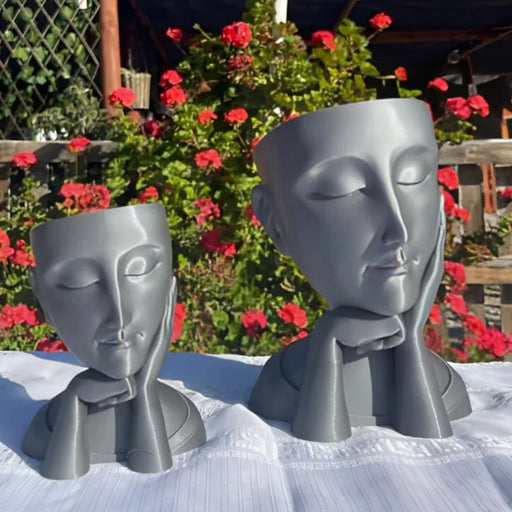 Maceta Mujer Pensante impreso en 3D Chile - Figura decorativa personalizada impresa en 3D