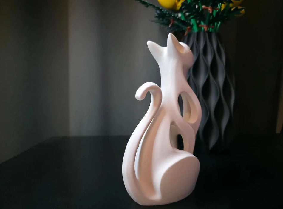 Escultura moderna de Gato impreso en 3D Chile - Figura decorativa personalizada impresa en 3D