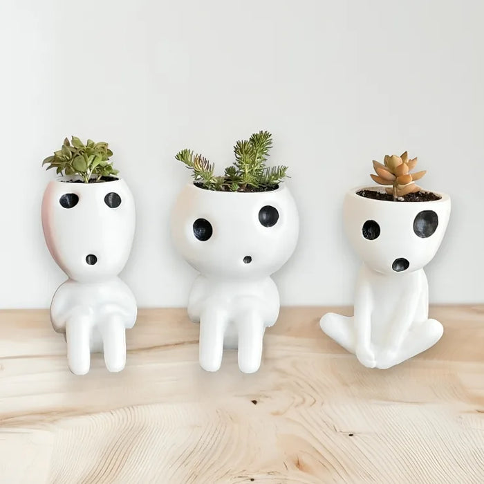 Macetas Kodamas, Espiritus de los árboles impreso en 3D Chile - Figura decorativa personalizada impresa en 3D