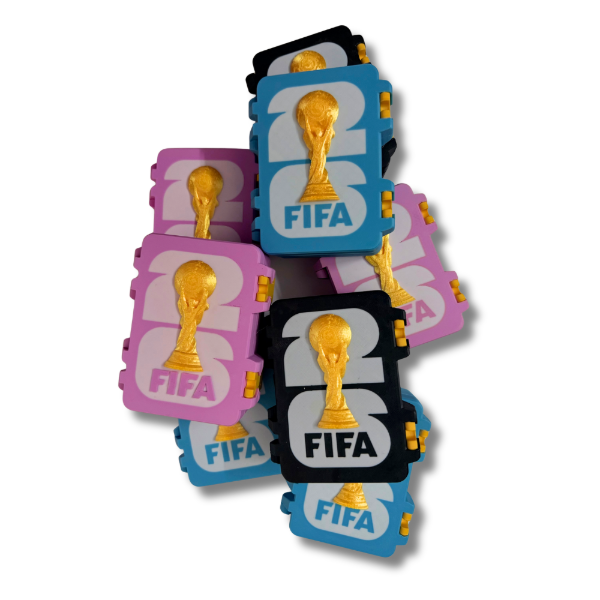 ( OFERTA CYBER)Caja De Figuritas Mundial Fifa 2026 Organizador Estuche