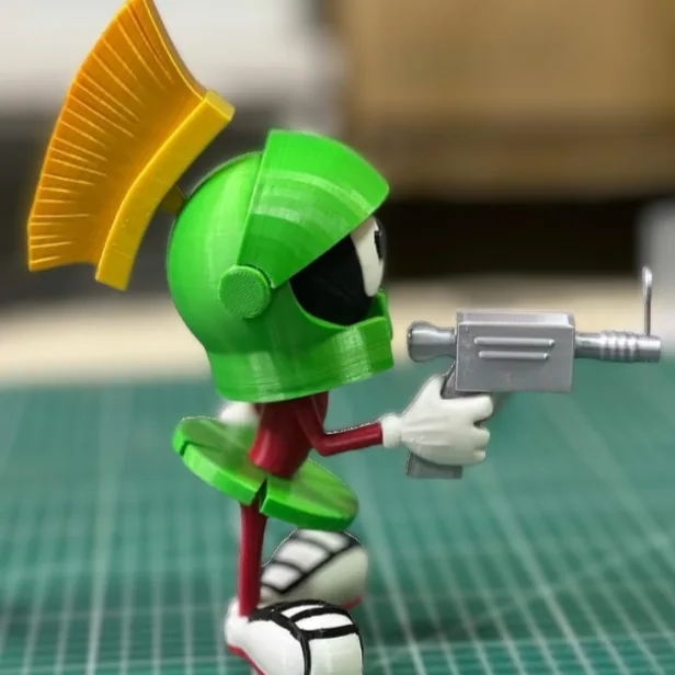 Figura Marvin el Marciano impreso en 3D Chile - Figura decorativa personalizada impresa en 3D