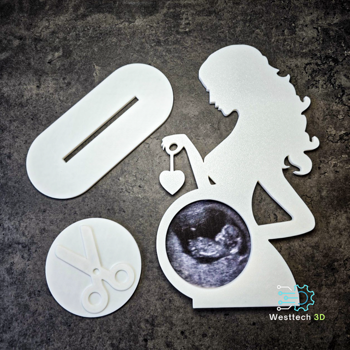 Porta Ecografía Bebé 3D – Recuerdo Embarazo Decorativo