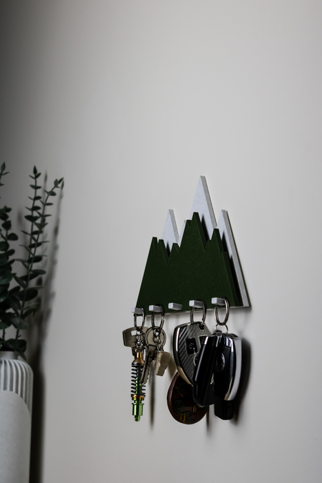 Portallaves Montaña – Soporte de Llaves Decorativo de Pared