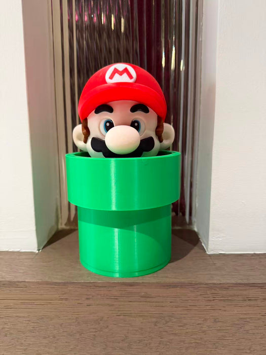 Mario saliendo de tubería – Contenedor impreso en 3D