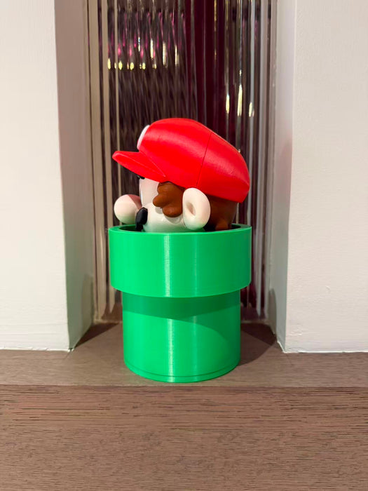 Mario saliendo de tubería – Contenedor impreso en 3D