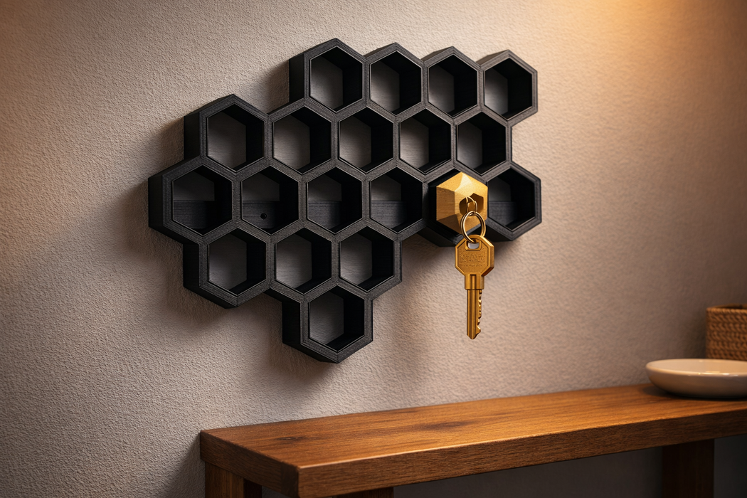 Porta Llaves estilo Panal Decorativo