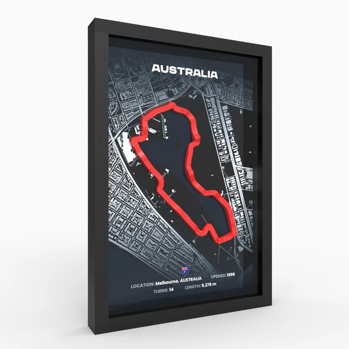 Poster 3D de las pistas de Formula 1