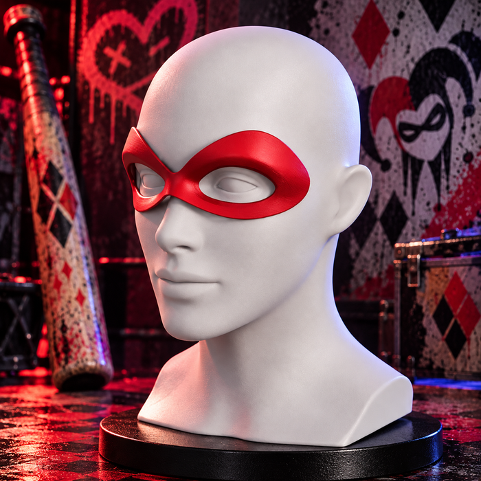 Máscara Harley Quinn Cosplay Disfraz Impresa en 3D