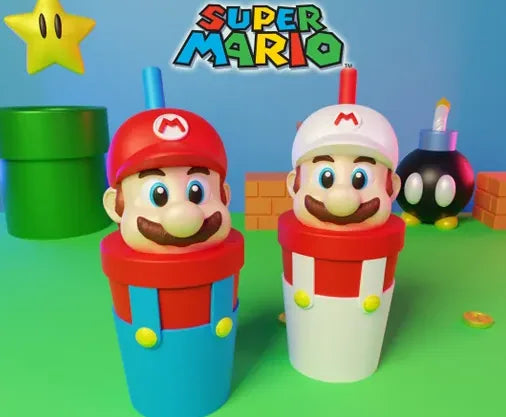 Vasos Mario Galaxy impreso en 3D Chile - Figura decorativa personalizada impresa en 3D