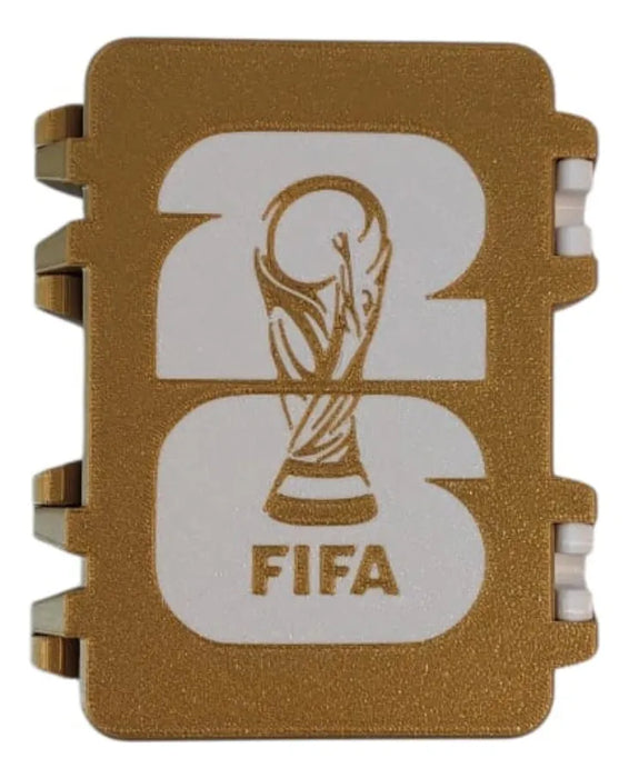 ( OFERTA CYBER)Caja De Figuritas Mundial Fifa 2026 Organizador Estuche