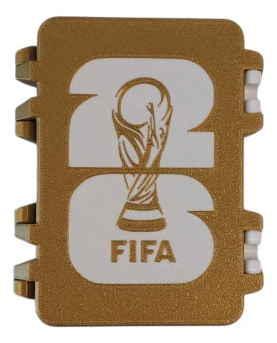 ( OFERTA CYBER)Caja De Figuritas Mundial Fifa 2026 Organizador Estuche