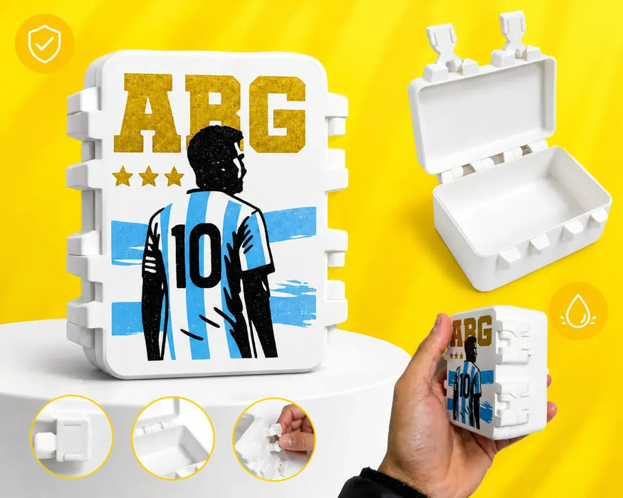 ( OFERTA CYBER)Caja De Figuritas Mundial Fifa 2026 Organizador Estuche