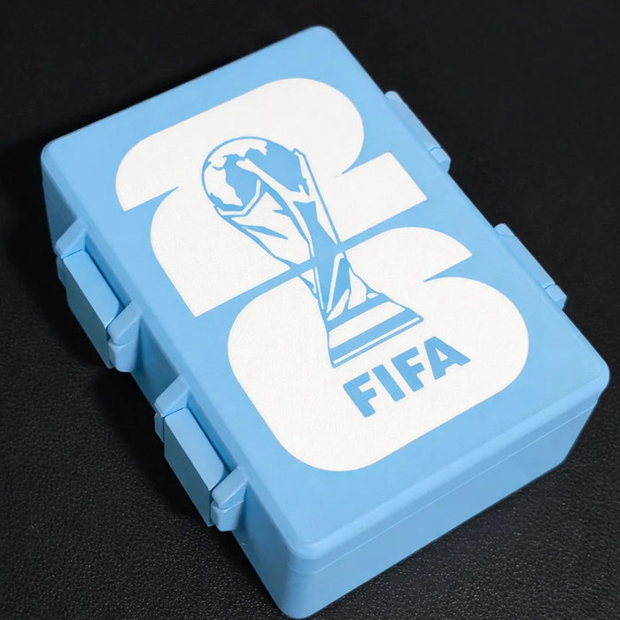 ( OFERTA CYBER)Caja De Figuritas Mundial Fifa 2026 Organizador Estuche